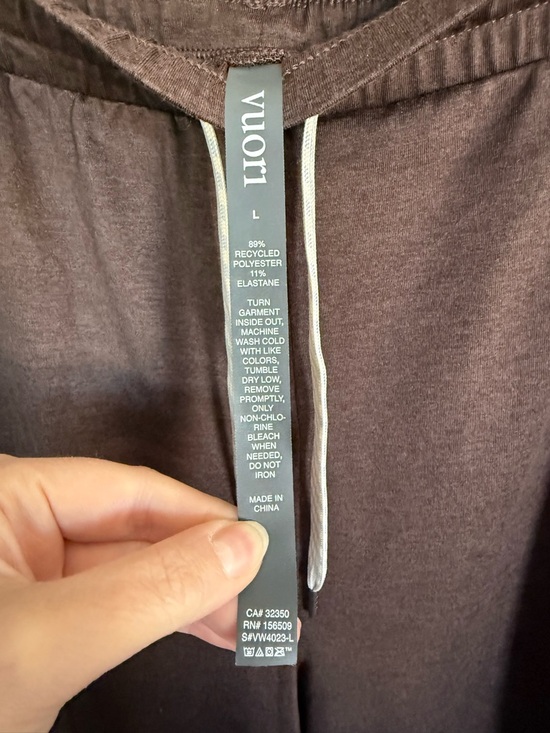 NWOT Vuori Halo Essential Wideleg Pant- Long Size Large - Picture 2 of 4